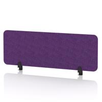Sch! Acoustic Desktop Screen - Rectangle - 1200 x 400mm - Plum Purple