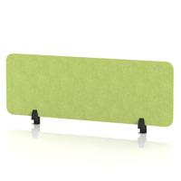 Sch! Acoustic Desktop Screen - Rectangle - 1200 x 400mm - Lime Green