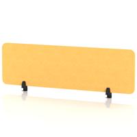 Sch! Acoustic Desktop Screen - Rectangle - 1400 x 400mm - Buttercup Yellow