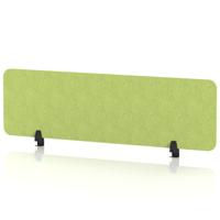 Sch! Acoustic Desktop Screen - Rectangle - 1400 x 400mm - Lime Green