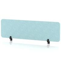 Sch! Acoustic Desktop Screen - Rectangle - 1400 x 400mm - Sky Light Blue