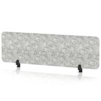 Sch! Acoustic Desktop Screen - Rectangle - 1400 x 400mm - Pebble Light Grey