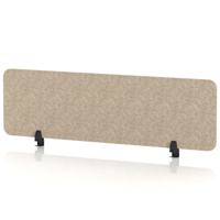 Sch! Acoustic Desktop Screen - Rectangle - 1400 x 400mm - Oatmeal Beige
