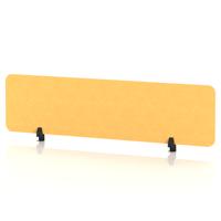 Sch! Acoustic Desktop Screen - Rectangle - 1600 x 400mm - Buttercup Yellow