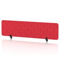 Sch! Acoustic Desktop Screen - Rectangle - 1600 x 400mm - Poppy Red
