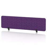 Sch! Acoustic Desktop Screen - Rectangle - 1600 x 400mm - Plum Purple
