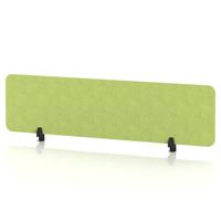 Sch! Acoustic Desktop Screen - Rectangle - 1600 x 400mm - Lime Green