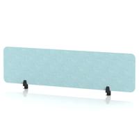 Sch! Acoustic Desktop Screen - Rectangle - 1600 x 400mm - Sky Light Blue