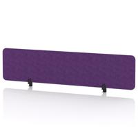 Sch! Acoustic Desktop Screen - Rectangle - 1800 x 400mm - Plum Purple