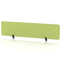 Sch! Acoustic Desktop Screen - Rectangle - 1800 x 400mm - Lime Green