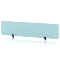 Sch! Acoustic Desktop Screen - Rectangle - 1800 x 400mm - Sky Light Blue