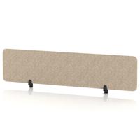 Sch! Acoustic Desktop Screen - Rectangle - 1800 x 400mm - Oatmeal Beige