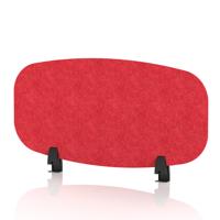 Sch! Acoustic Desktop Screen - Oblong - 800 x 400mm - Poppy Red