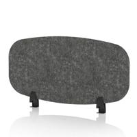 Sch! Acoustic Desktop Screen - Oblong - 800 x 400mm - Graphite Charcoal