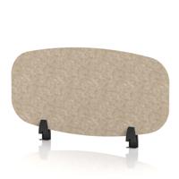 Sch! Acoustic Desktop Screen - Oblong - 800 x 400mm - Oatmeal Beige