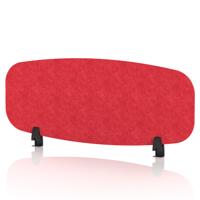 Sch! Acoustic Desktop Screen - Oblong - 1000 x 400mm - Poppy Red