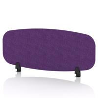 Sch! Acoustic Desktop Screen - Oblong - 1000 x 400mm - Plum Purple