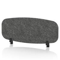 Sch! Acoustic Desktop Screen - Oblong - 1000 x 400mm - Graphite Charcoal