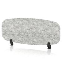 Sch! Acoustic Desktop Screen - Oblong - 1000 x 400mm - Pebble Light Grey