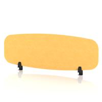 Sch! Acoustic Desktop Screen - Oblong - 1200 x 400mm - Buttercup Yellow