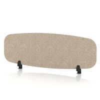 Sch! Acoustic Desktop Screen - Oblong - 1200 x 400mm - Oatmeal Beige