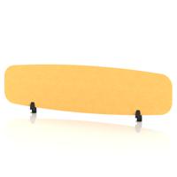 Sch! Acoustic Desktop Screen - Oblong - 1600 x 400mm - Buttercup Yellow