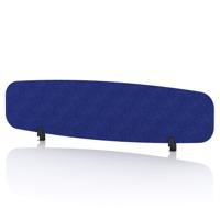 Sch! Acoustic Desktop Screen - Oblong - 1600 x 400mm - Cobalt Blue