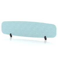 Sch! Acoustic Desktop Screen - Oblong - 1600 x 400mm - Sky Light Blue