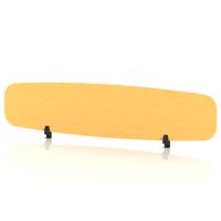 Sch! Acoustic Desktop Screen - Oblong - 1800 x 400mm - Buttercup Yellow