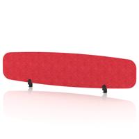 Sch! Acoustic Desktop Screen - Oblong - 1800 x 400mm - Poppy Red