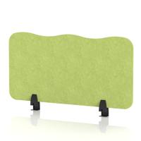 Sch! Acoustic Desktop Screen - Wave - 800 x 400mm - Lime Green