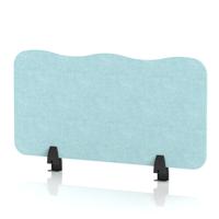 Sch! Acoustic Desktop Screen - Wave - 800 x 400mm - Sky Light Blue