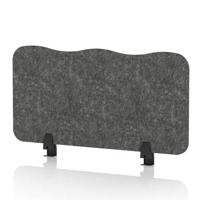 Sch! Acoustic Desktop Screen - Wave - 800 x 400mm - Graphite Charcoal