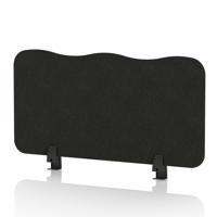 Sch! Acoustic Desktop Screen - Wave - 800 x 400mm - Raven Black