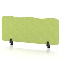 Sch! Acoustic Desktop Screen - Wave - 1000 x 400mm - Lime Green
