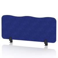 Sch! Acoustic Desktop Screen - Wave - 1000 x 400mm - Cobalt Blue