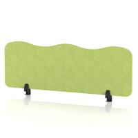 Sch! Acoustic Desktop Screen - Wave - 1200 x 400mm - Lime Green