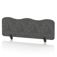 Sch! Acoustic Desktop Screen - Wave - 1200 x 400mm - Graphite Charcoal
