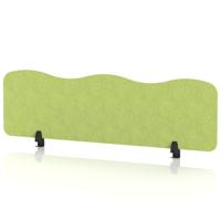 Sch! Acoustic Desktop Screen - Wave - 1400 x 400mm - Lime Green