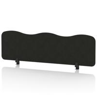 Sch! Acoustic Desktop Screen - Wave - 1400 x 400mm - Raven Black