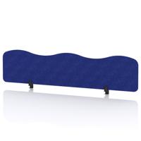 Sch! Acoustic Desktop Screen - Wave - 1800 x 400mm - Cobalt Blue