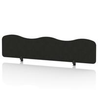 Sch! Acoustic Desktop Screen - Wave - 1800 x 400mm - Raven Black