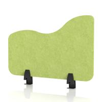 Sch! Acoustic Desktop Side Screen - Wave - 600 x 400mm - Lime Green