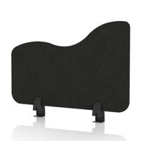 Sch! Acoustic Desktop Side Screen - Wave - 600 x 400mm - Raven Black