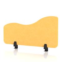 Sch! Acoustic Desktop Side Screen - Wave - 800 x 400mm - Buttercup Yellow