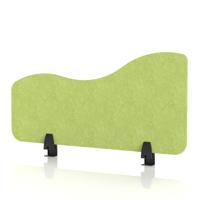 Sch! Acoustic Desktop Side Screen - Wave - 800 x 400mm - Lime Green