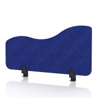 Sch! Acoustic Desktop Side Screen - Wave - 800 x 400mm - Cobalt Blue