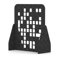 Sch! Acoustic Floor Standing Screen - Block - Graphite Charcoal - 1400mm