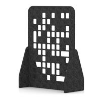 Sch! Acoustic Floor Standing Screen - Block - Graphite Charcoal - 1600mm