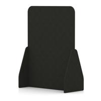 Sch! Acoustic Floor Standing Screen - Full - Raven Black - 1600mm